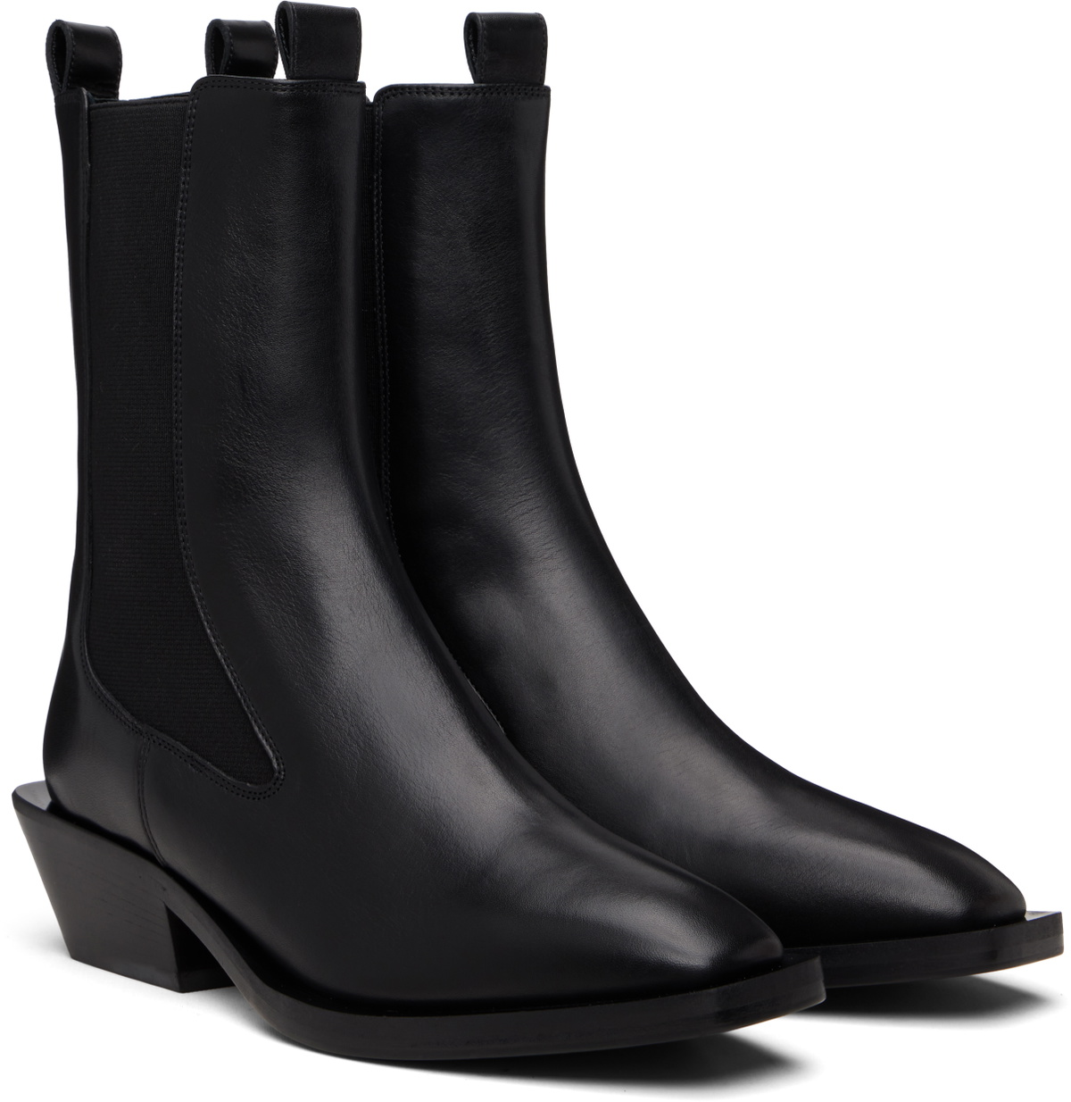 Aeyde Black Luna Chelsea Boots