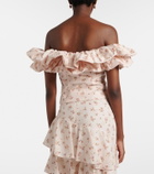 Markarian Dalia floral off-shoulder cotton top