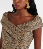 Alessandra Rich Crystal-embellished clip-on earrings