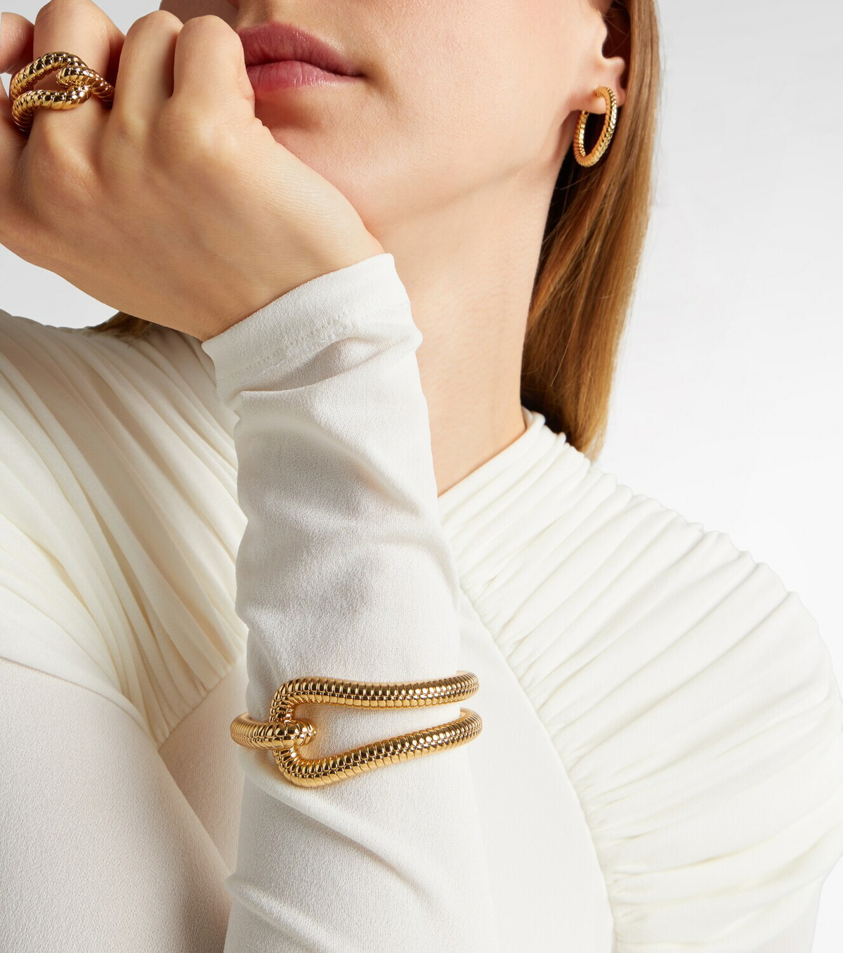Jennifer Fisher Madison Avenue gold-plated cuff bracelet