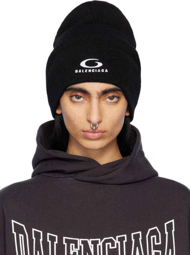 Photo: Balenciaga Black Loop Sports Icon Beanie