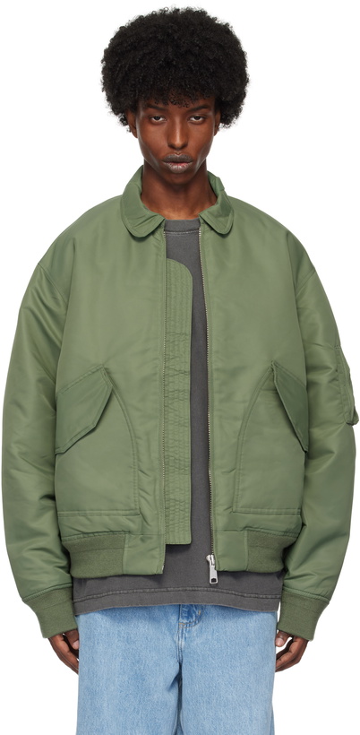 Photo: Carhartt Work In Progress Green Olten Bomber jacket