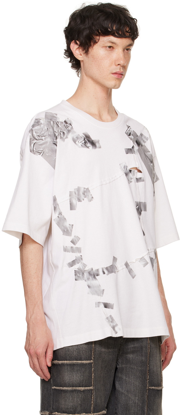 doublet White Gaffer Tape Repair T-Shirt Doublet