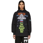 Vetements Black Russia Patchwork Hoodie