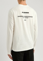 Jil Sander Logo-print Cotton top White And Black