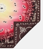 The Attico Printed silk scarf