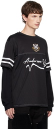 Andersson Bell Black Football Layered Long Sleeve T-shirt