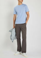 Sunspel Cotton T-shirt Light Blue