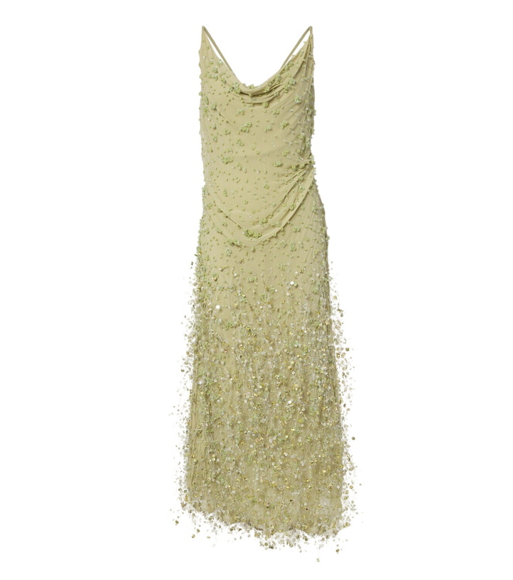 Photo: Rachel Gilbert Anika draped embellished gown