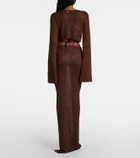 Bananhot Alma sequined knitted cardigan