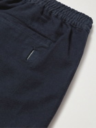 Folk - Assembly Tapered Cotton-Moleskin Trousers - Blue