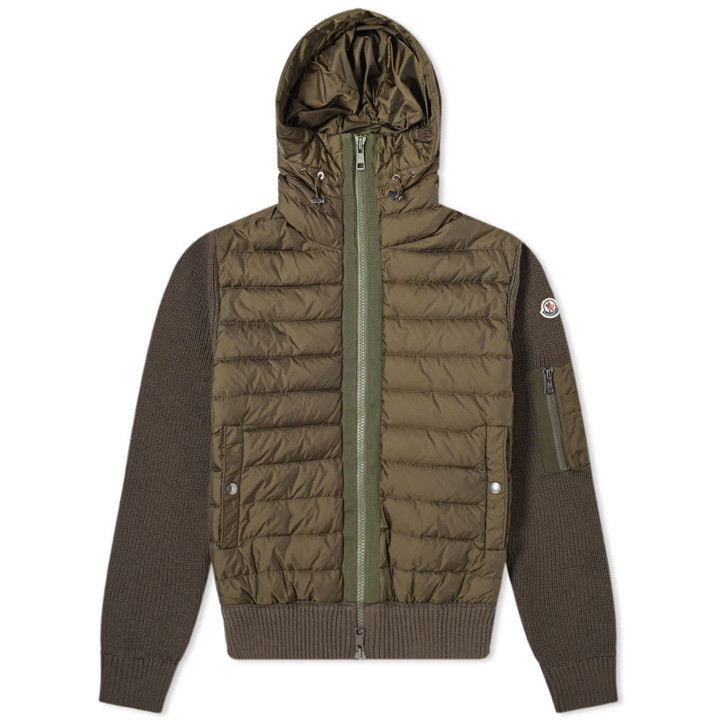 Photo: Moncler Knit Hooded Down Jacket