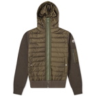 Moncler Knit Hooded Down Jacket