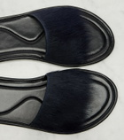 The Row Malick calf hair slides