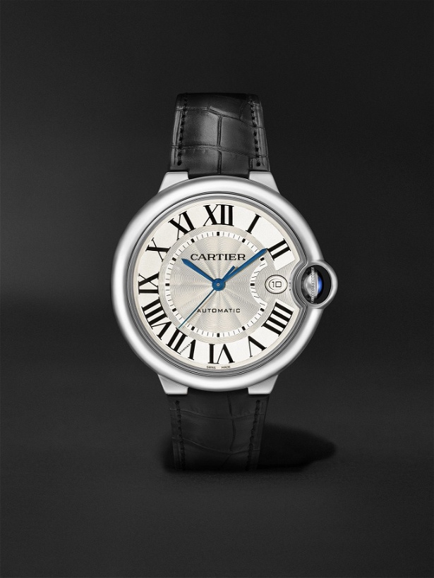 Photo: Cartier - Ballon Bleu de Cartier Automatic 40mm Stainless Steel and Alligator Watch, Ref. No. WSBB0039