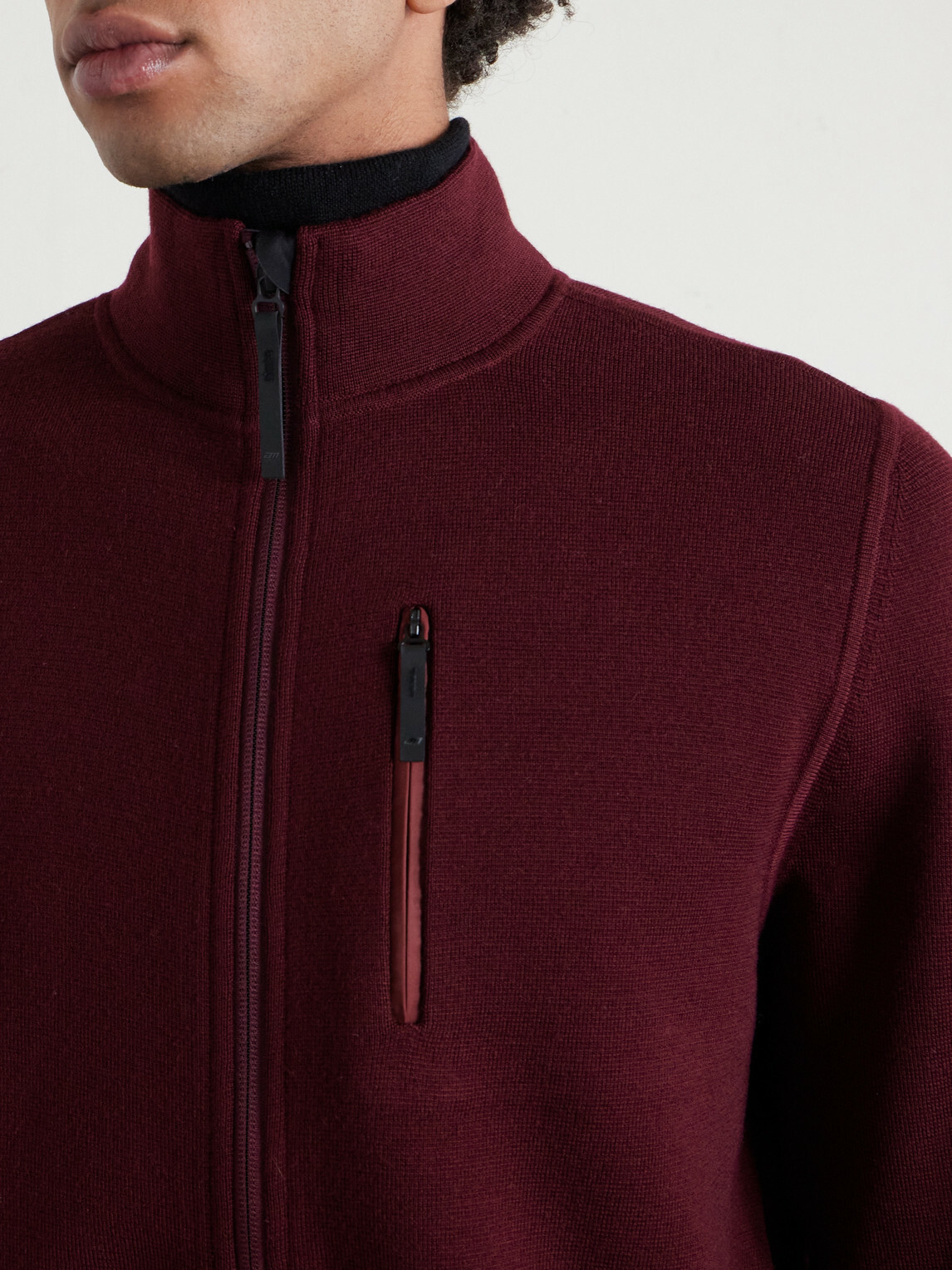 Aztech Mountain - Matterhorn Shell-Panelled Wool Ski Mid-Layer - Burgundy