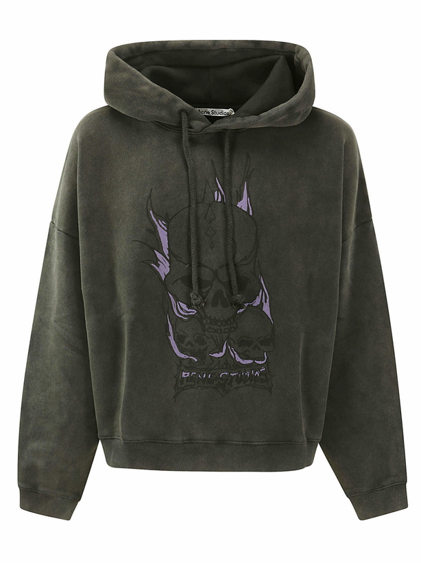 Photo: Acne Studios Skull Printed Drawstring Sweatshirt