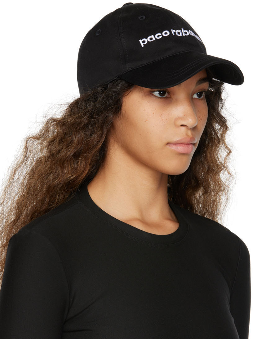Rabanne Black Logo Cap