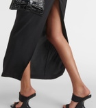 Dion Lee Pocket Column mid-rise satin maxi skirt
