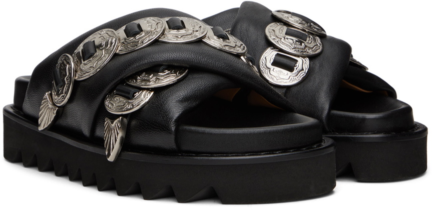 【TOGA PULLA】Leather Sandal Toga Pulla stud-embellished Leather Sandals | Black | FARFETCH