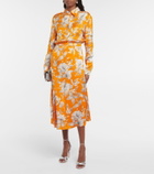 Erdem - Lillia floral satin blouse