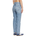 AGOLDE Blue 90's Pinch Waist High Rise Straight Jeans