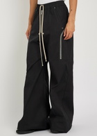 Rick Owens Heizer Belas Cotton-poplin Trousers Black