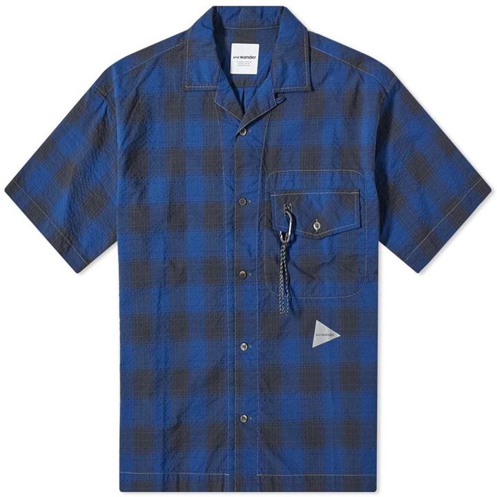 Photo: and wander Dry Check Open Collar Shirt