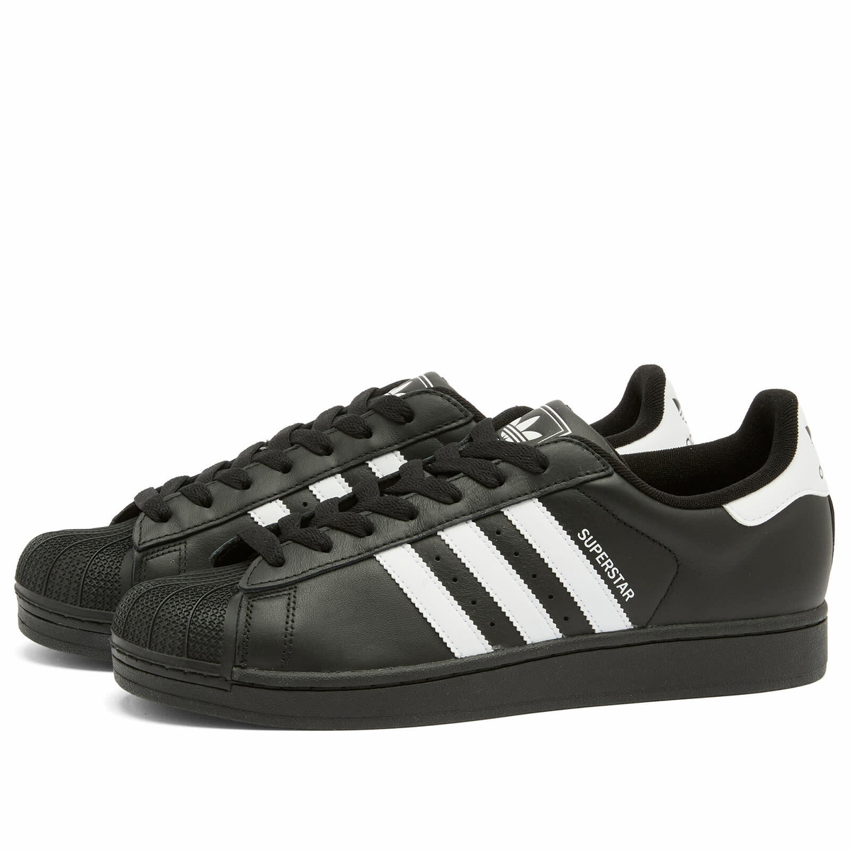 Adidas Superstar II Sneaker in Core Black/White