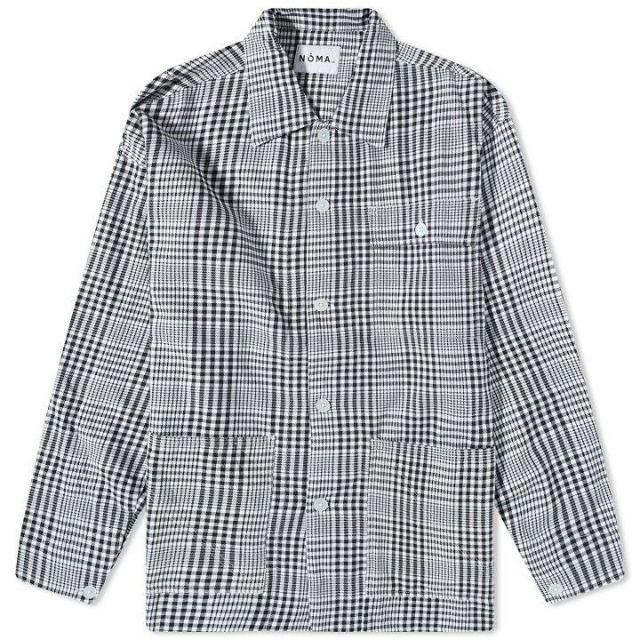 Photo: Noma t.d. Men's Gingham Check Coverall Jacket in Black