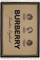 Burberry Brown & Black Global Logo Throw