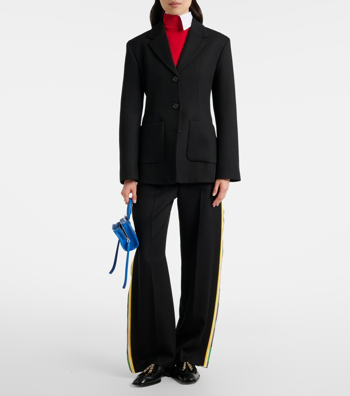 Loewe Double L ribbed-knit top
