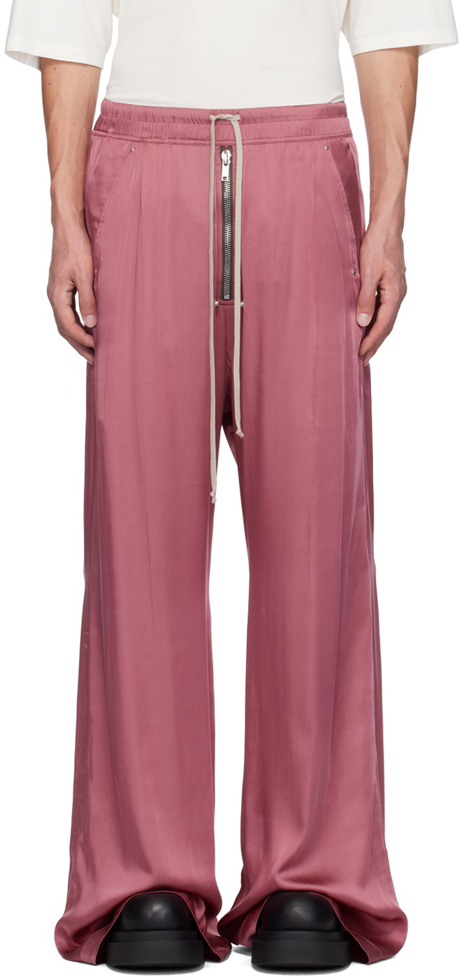 Rick Owens Pink Porterville Wide Bela Trousers Rick Owens