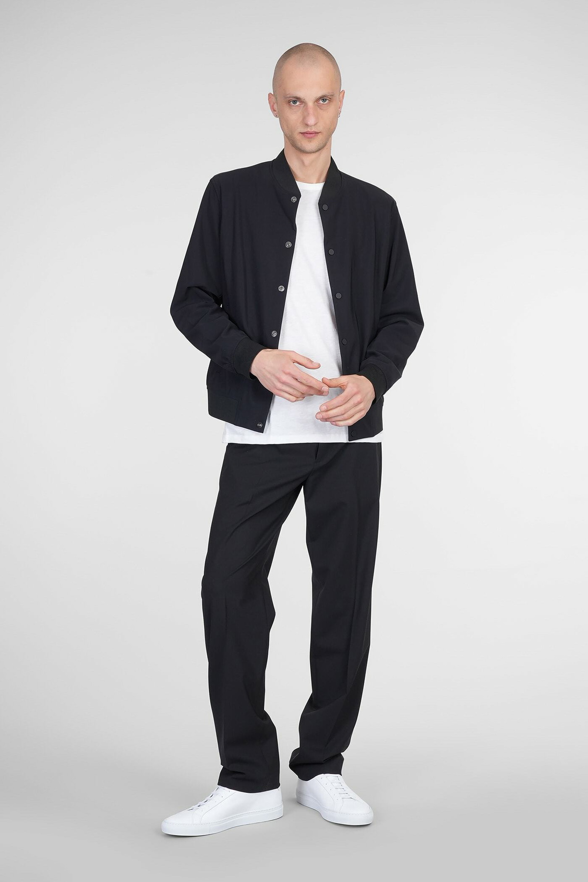 Theory Pants In Black Wool