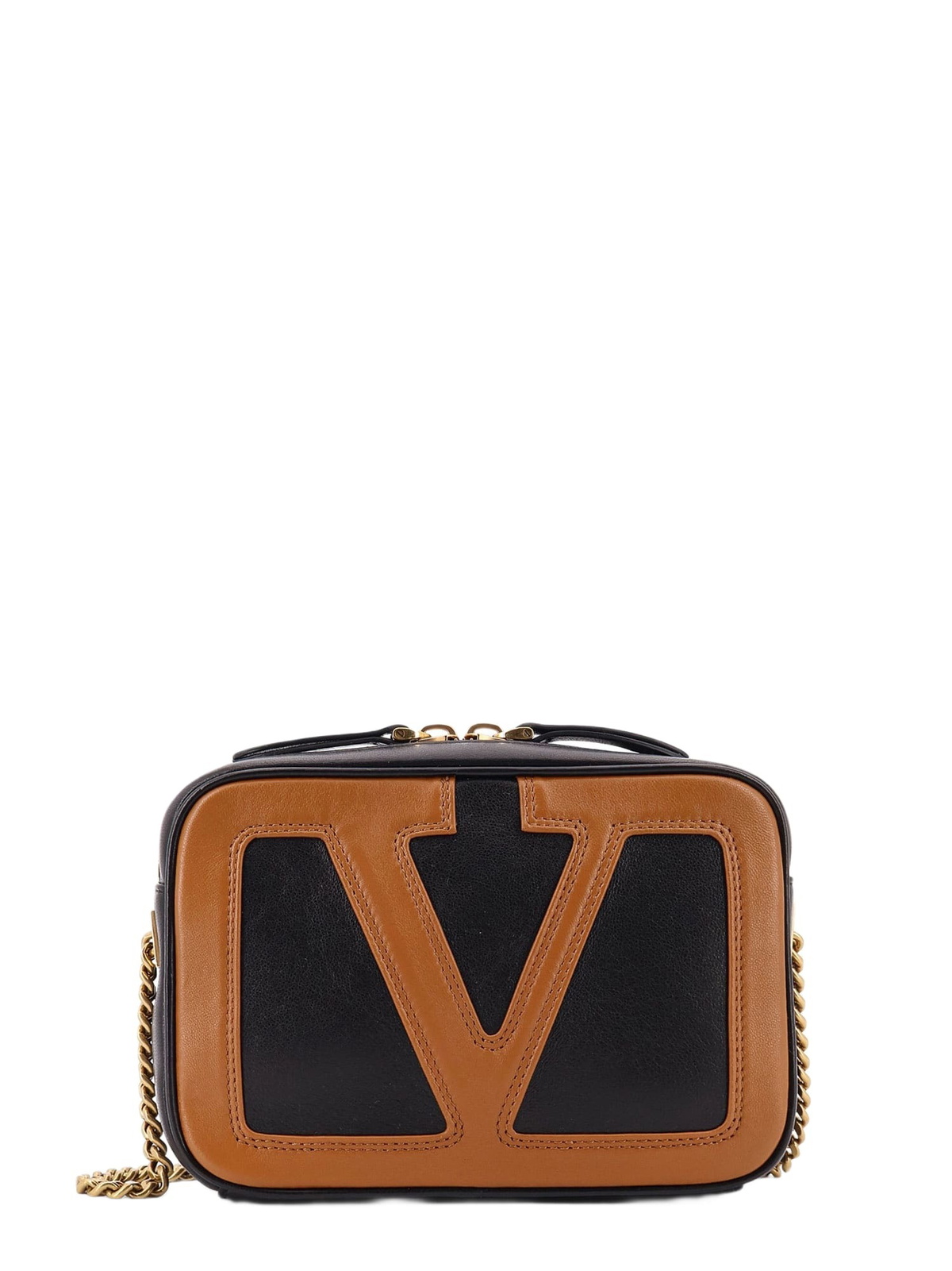 ハンドバッグ [VALENTINO] Garavani Two-Tone Canvas Antibes H Valentino Garavani Antibes Medium Canvas Shopping Bag for