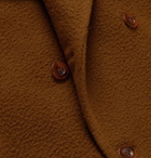 Séfr - Hamra Double-Breasted Brushed Virgin Wool-Blend Jacket - Brown