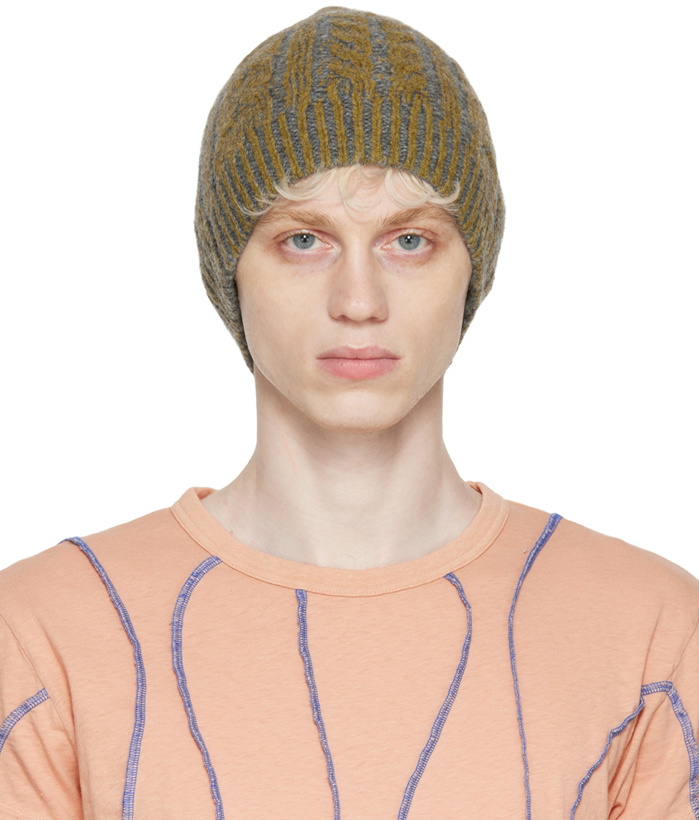 Photo: Acne Studios Yellow Cable Knit Beanie