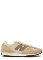New Balance 471 Panelled Brushed Suede Sneakers White