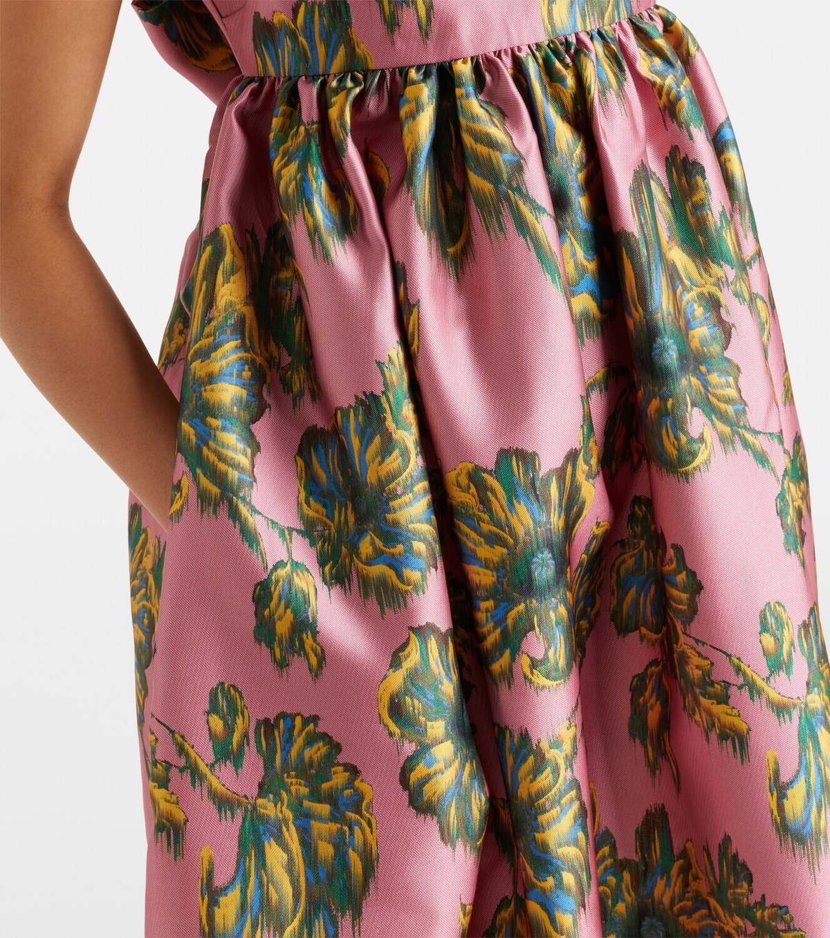 Alémais Faye floral midi dress