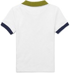 Vilebrequin - Boys Ages 2 - 12 Contrast-Tipped Cotton-Piqué Polo Shirt - Men - White