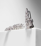 Yeprem Y-Not 18kt white gold clip-on earrings with diamonds