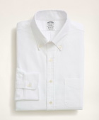 Brooks Brothers Men's Regent Regular-Fit American-Made Oxford Cloth Button-Down Dress Shirt | White