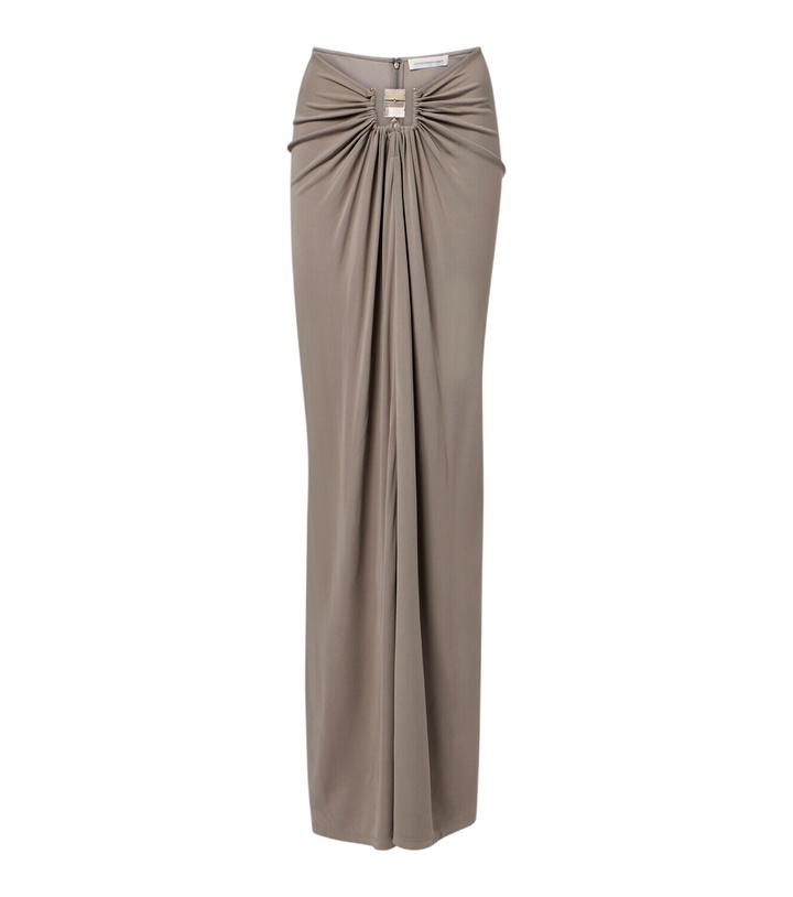 Photo: Christopher Esber Bezel Quartz gathered jersey maxi skirt