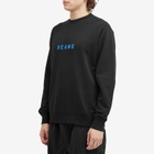 BEAMS Men's Logo Crew Sweatshirt in Black