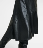 Proenza Schouler White Label Jesse faux leather midi skirt