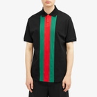 Gucci Men's GRG Polo in Black