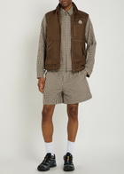 Moncler Ansiei Hooded Nylon Gilet Brown
