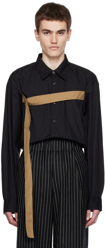 Photo: Dries Van Noten Black Strap Shirt