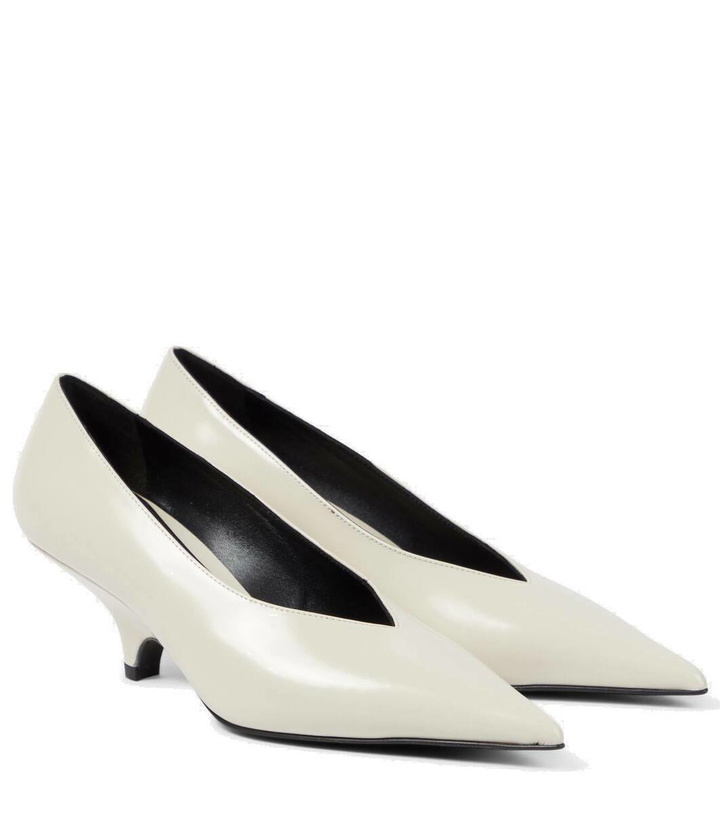 Photo: Toteme The Wedge Heel 55 leather pumps