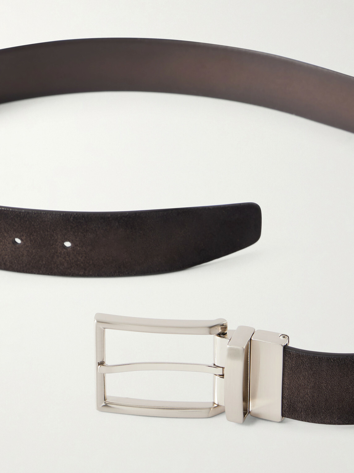 Officine Creative - 3.5cm Suede Belt - Brown